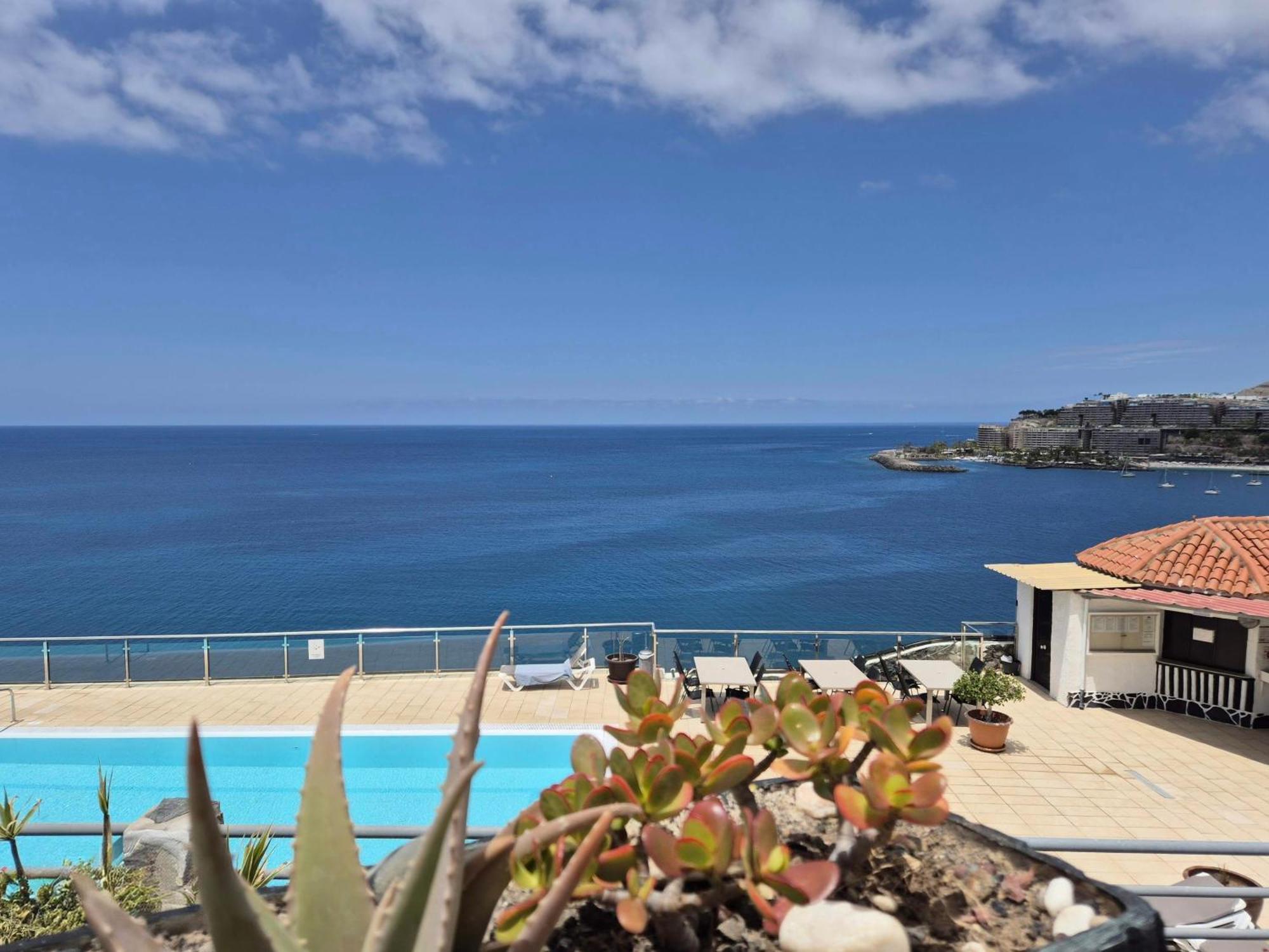 Very Romantic Seaview Apartment Patalavaca Mogan With Warm Pool Екстериор снимка